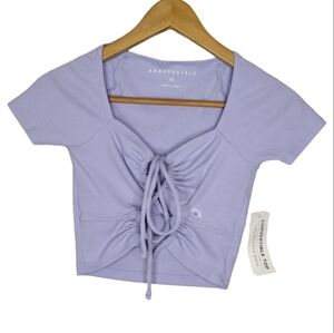 NWT Aéropostale Ties Multiple Ways Convertible Crop Top